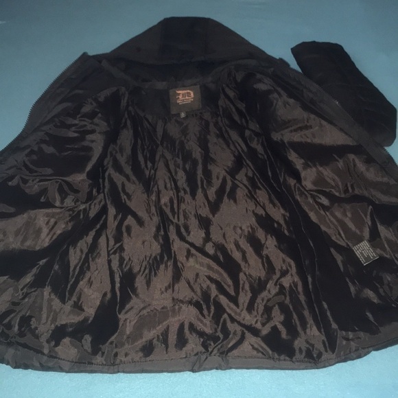 DOLLHOUSE outerwear warm winter coat dark brown detachable hood NEW size S - Picture 3 of 10
